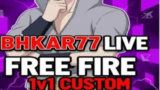 BHKAR77 🔴 LIVE | Free Fire 1v1 Custom Room ⚔️ | Pro Players Only 😈 #LIVE #FREE FIRE #VIRAL #YOUTUB