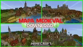 DOWNLOAD MAPA MEDIEVAL para MINECRAFT JAVA e BEDROCK - Com Muitas Constru&ccedil;&otilde;es incr&iacute;veis!