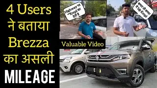 Real Life Mileage of New Brezza by Users 🔥 4 Owner Feedbacks in 1 Video 🔥