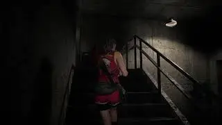 Resident Evil 2 Remake: Entering the Police Station from the Sewers - Claire