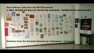 First ArtExpo (with Hive and NFTShowroom)in MBA,to my students from the Aveledo+Unearte by @nahupuku