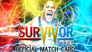 TEW 2020 Challenge Run - Survivor Series 2021 Official Match Card