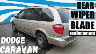 DODGE CARAVAN REAR WINDOW WIPER BLADE REPLACEMENT made So Easy!