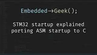 STM32 Startup code, Bare metal - Part 3