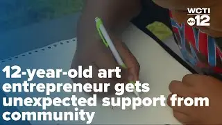 12-year-old art entrepreneur gets unexpected support from community