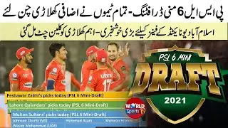 All PSL teams choose their extra players from PSL 6 Mini Draft | PSL 6 Mini Draft details