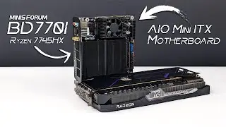 This All-New Mini ITX Has A Powerful Built In AMD Zen 4 CPU! BD770i Hands On
