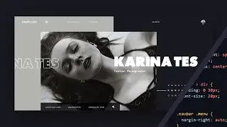 Photography Portfolio Website | HTML, CSS & JAVASCRIPT (GSAP) | Web Design Speed Code