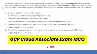 GCP | Google Cloud Associate Engineer Exam Practice Test Latest Questions and answers | Module 7