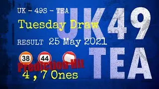 UK49s TEA | Math teacher HIT38.44 & 4.7ones | How to win May 26 and result on May 25