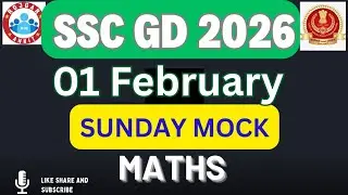 Ssc gd rwa maths mock test analysis today 1 Feb 2026