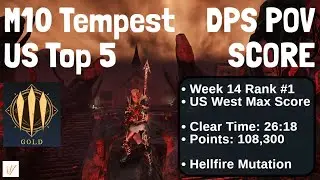 New World - M10 Tempest RANK #1 Max Score DPS POV (Week 14)