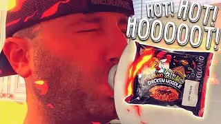 🥵 VOLCANO HOT & SPICY Noodle Challenge with Family 🥵