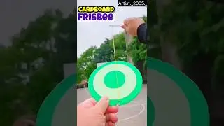 Cardboard frisbee tutorial 🥏🪅 #shorts #phonk #frisbee #hack #diy #flyingtoys #experiment #tutorial