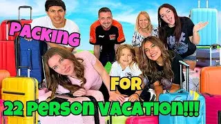 Packing For 22 People! | Large Family Vacation