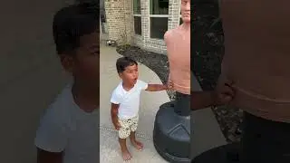 Mom and dad catch son practicing how to defend his sister #shorts