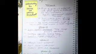 Understanding the learner and learning environment |B.Ed sem 1||Syllabus by GNDU||child psychology