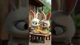 Bunny Eats Carrot Spaghetti 🥕🍝 | Soft ASMR Munching
