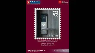 🔓Smart Entry, Secure Living! #YepalSmartHomes  #SecureLiving #SmartEntry #pune #credai  #smarthome