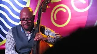 Drummer Greg Hutchinson w Christian McBride trio at Monterey Jazz Festival 2018