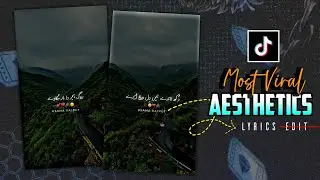 Trending Alight Motion Urdu Aesthetic Lyrics Video Editing || TikTok Urdu Status || Usama Rajput.