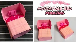 how to make a origami bed & bedding | diy school project | diy school project | easy origami bed |