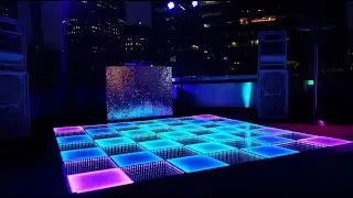 Portable LED & Mirrored Magnetic Dance Floor