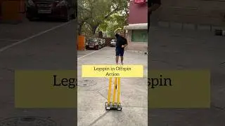 Legspin in Offspinner action in tennis cricket