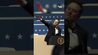 Did Elon Musk do a fascist salute at Trump's inaugural rally? #usa