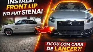 Instalei Front Lip, spoiler, no fiat Siena 