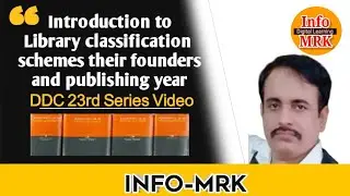 Introduction to library classification schemes |founder & publishing |basic classification #infomrk
