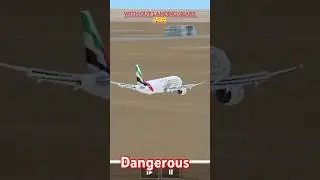 New Emirates craft landing with out gears 🤯 #please_like_share_and_comment #airplane #aviation