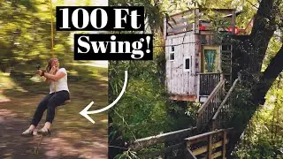 Utah TREEHOUSE Airbnb Tour! | 45-Foot Tall Treehouse with a 100-FOOT ROPE SWING!