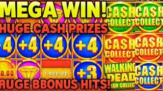 MEGA WIN on WALKING DEAD CASH COLLECT! 🧟 HUGE CASH PRIZES & CRAZY BONUS HITS | Slot Big Win