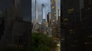 Sunset Over Central Park, Central Park Tower, 220 Central Park South, One57, Steinway Tower ￼