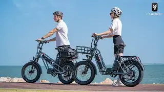 Fucare Dual Battery Series - Moped-Style | Utility Ebike | Cargo Electric Bike - Gemini Series