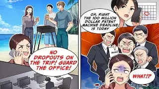 [Manga Dub] An Exec left Me behind, but it was his due date, a colleague saved Me...!? [RomCom]