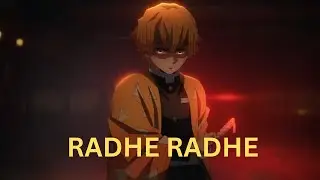 Thunder Breathing ⚡ Zenitsu | Radhe Radhe AMV