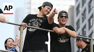 LA Dodgers celebrate World Series win with a parade in Los Angeles