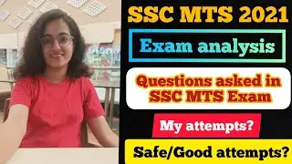 SSC MTS 2021 Analysis| Good attempts?| Safe attempts?| STUTI JAIN