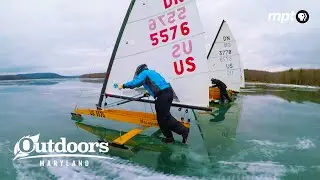 Соревнуясь с ветром на ледовых лодках в Мэриленде! | Outdoors Maryland
