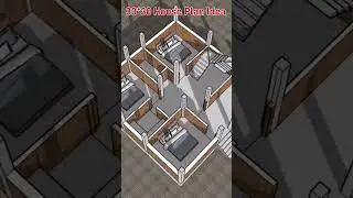 30*30 House Plan Idea, 3 बेडरूम के साथ डिजाइन #map #नक्शा