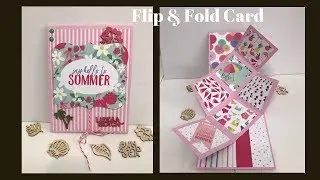 Flip and Fold Surprise Card Using our Scraps