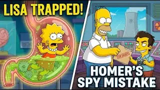 Simpsons Funny Moments | Lisa Trapped In Giant Body & Homer Helps A Spy