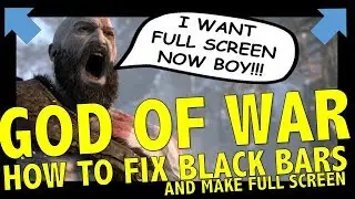 How To Fix Black Bars And Go Full Screen on PS4 (God Of War) #screencalibration #PS4 #GodOfWar