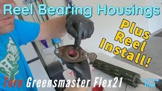 Toro Greensmaster Flex21 | Корпуса подшипников катушки | Установка катушки