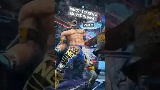 Tekken 8 - King's moves in WWE/WRESTLING #tekken