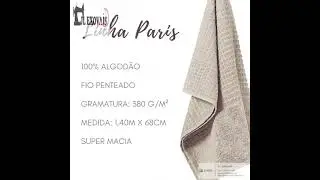 Toalha Paris 100 % algod&atilde;o fio penteado