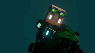 Док заводит мотоцикл в своей голове (blender animation)