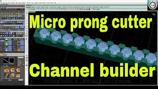 How to work micro prong cutter and channel builder in matrix 9  #cad #cad #jewellery
